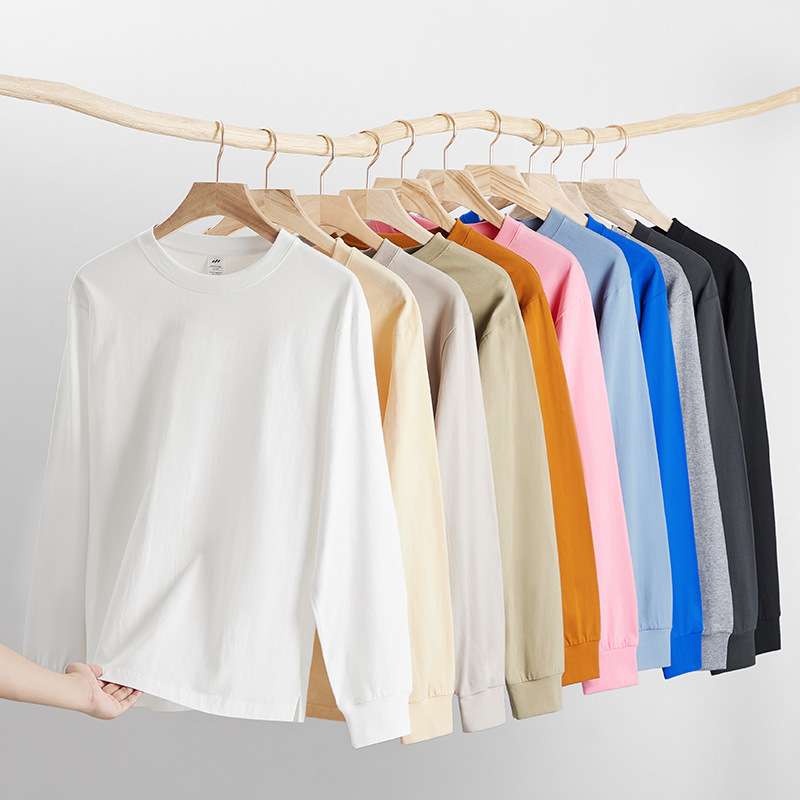 シンプルベーシック長袖Tシャツ シンプルファッション