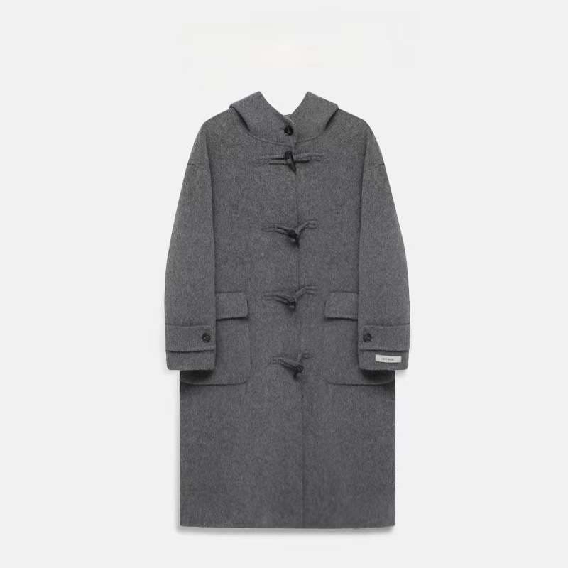 温もりデュッフルコート シンプルファッション
