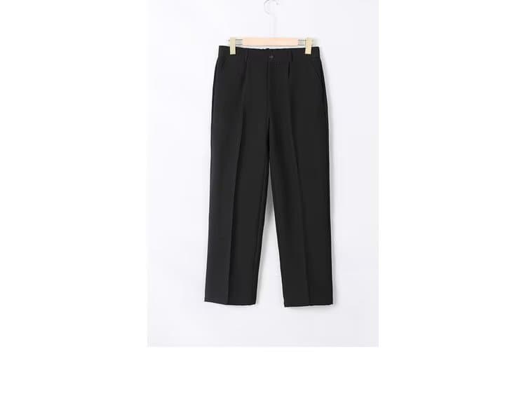 ゆったりシルエット楽スラックス シンプルファッション