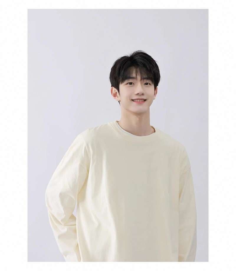 ベーシックオーバーサイズ長袖Tシャツ シンプルファッション