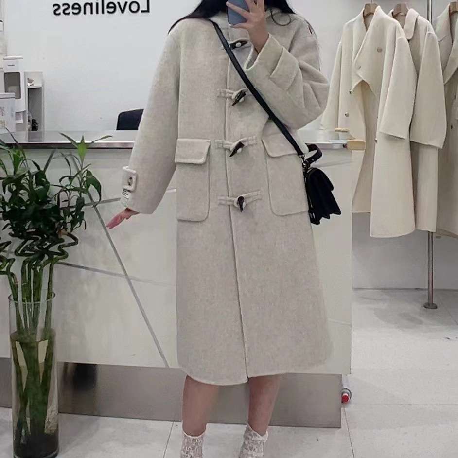 温もりデュッフルコート シンプルファッション