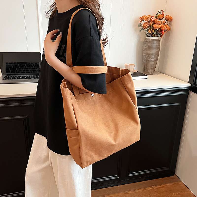 シンプル大容量トートバッグ シンプルファッション