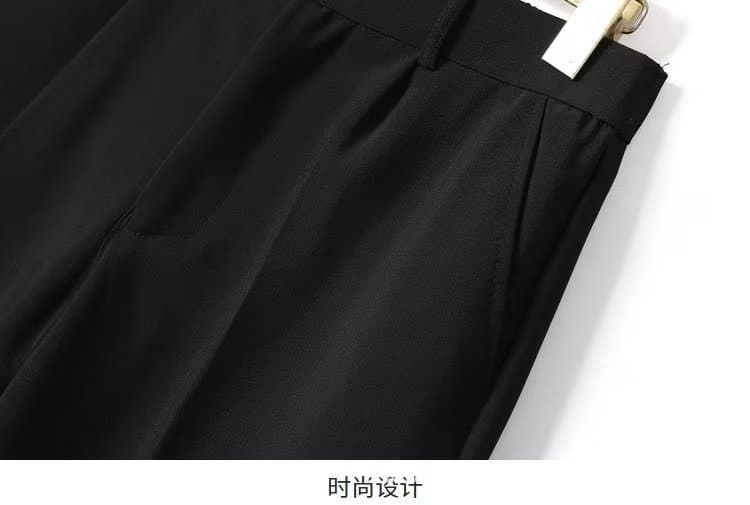 ゆったりシルエット楽スラックス シンプルファッション