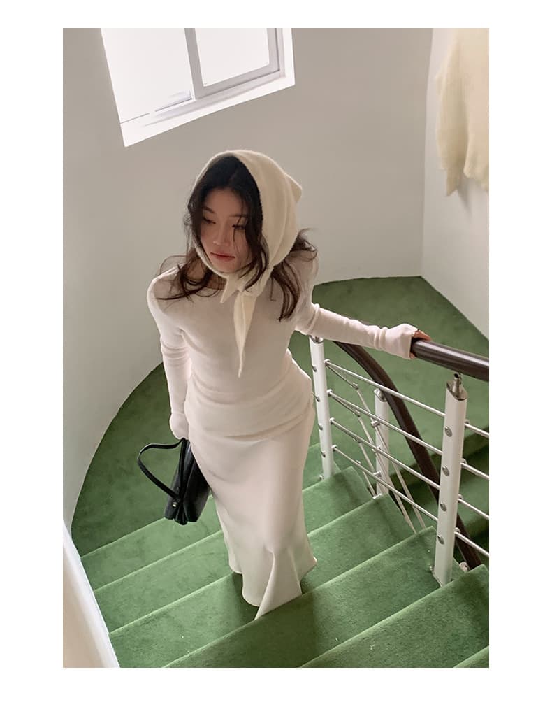上質シンプルニュアンスニット シンプルファッション