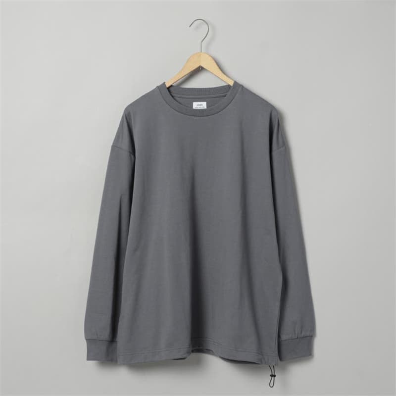 ワイドシルエット長袖カットソー シンプルファッション