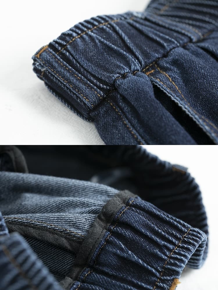 ゆったりワイドデニムパンツ シンプルファッション