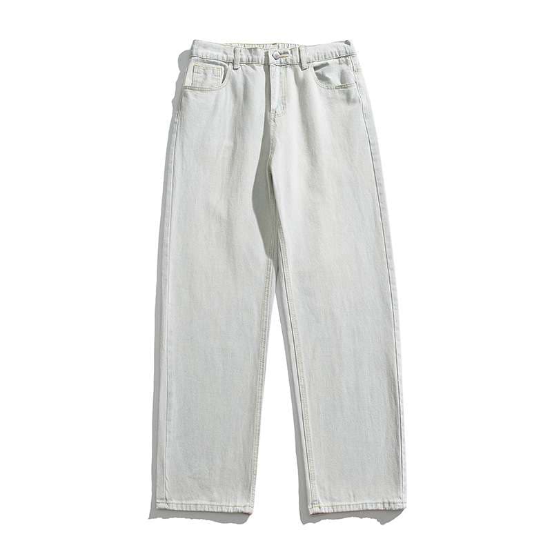 ゆったりワイドデニムパンツ シンプルファッション