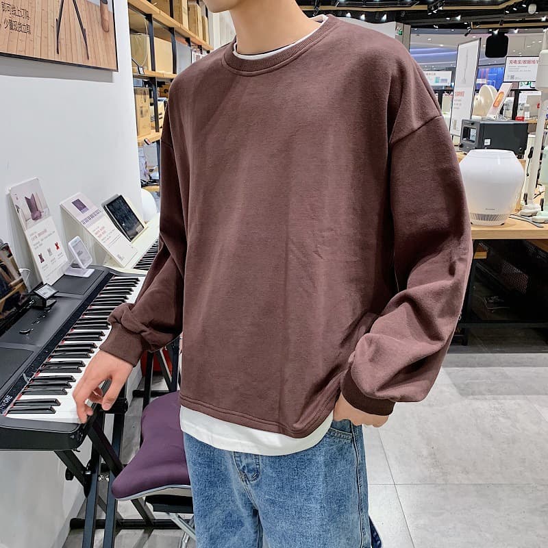 レイヤードカットソー シンプルファッション