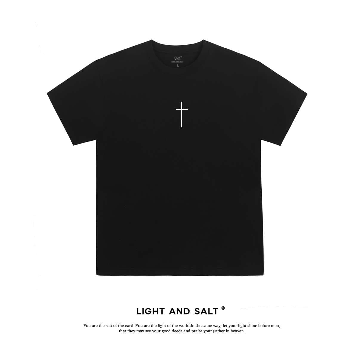 シンプル十字架デザインTシャツ シンプルファッション