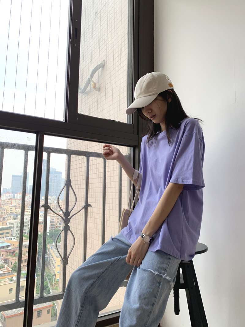 シンプルベーシックTシャツ シンプルファッション