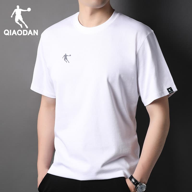 シンプルファッション 速乾性メンズクルーネック半袖Tシャツ