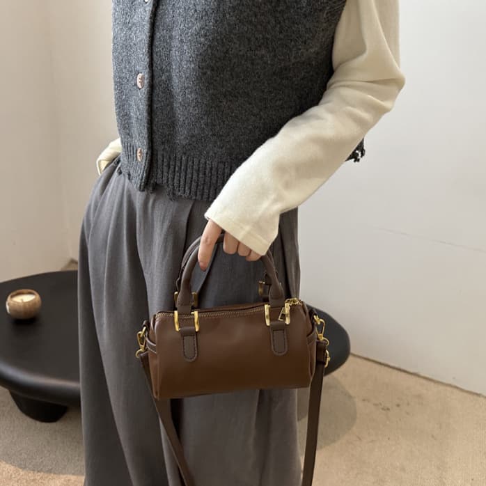 シンプルファッション バッグ二通り仕様ミニショルダーバッグ