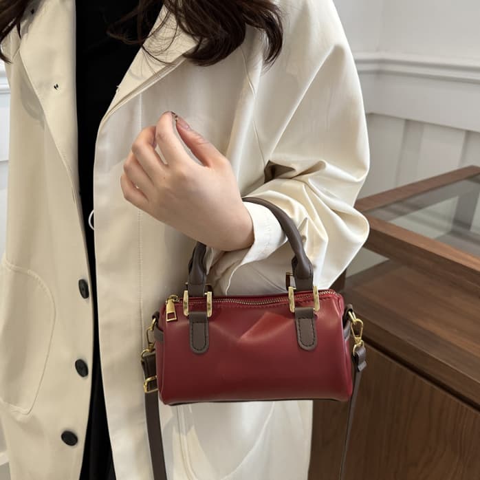 シンプルファッション バッグ二通り仕様ミニショルダーバッグ