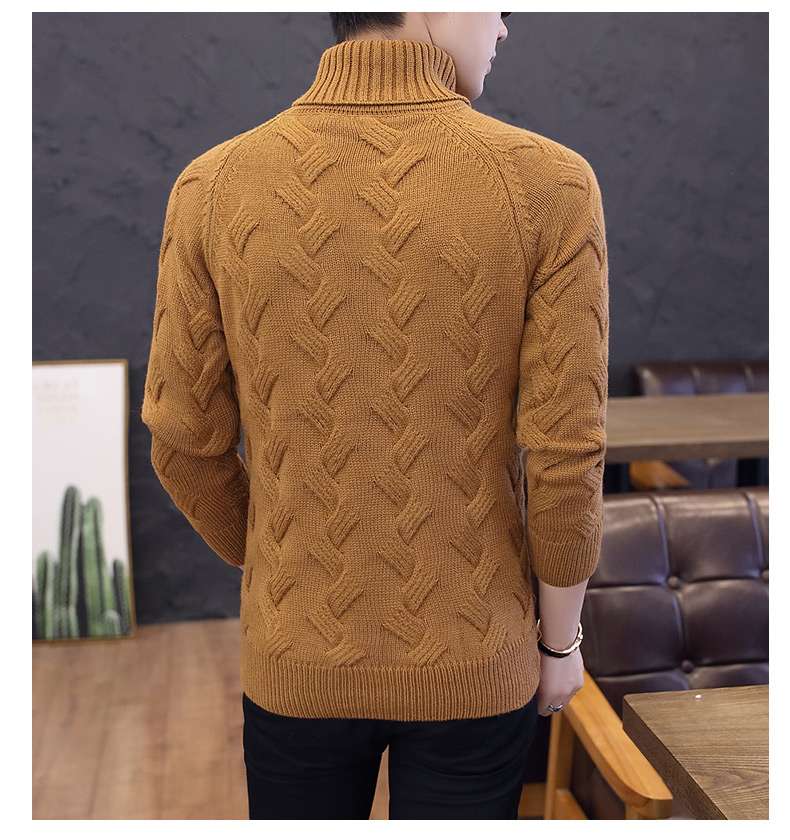 ハイネックニット シンプルファッション