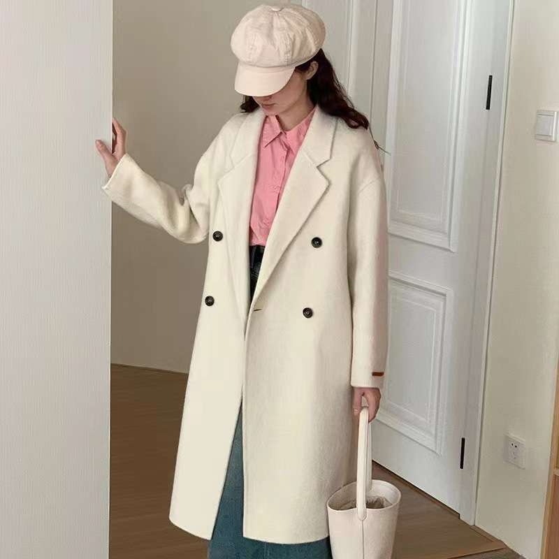 シンプルロングチェスターコート シンプルファッション