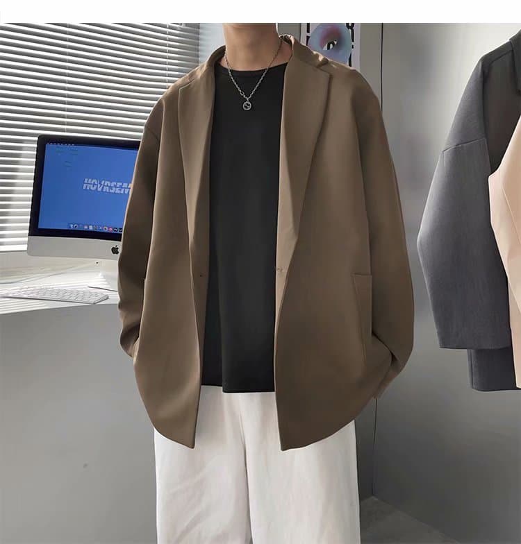 シルエット美人のオーバーサイズジャケット シンプルファッション