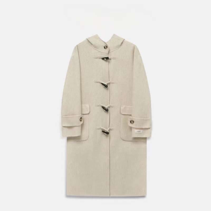 温もりデュッフルコート シンプルファッション