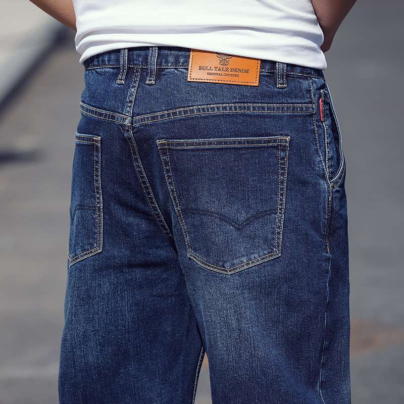 リラックスストレートデニムパンツ シンプルファッション