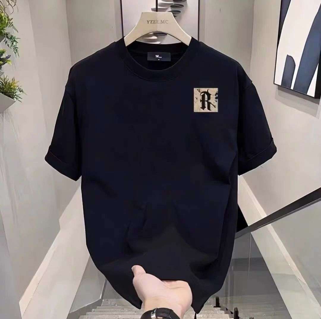 洗練シンプル胸ポケット付き半袖 シンプルファッション