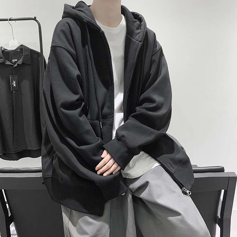 ジップアップパーカー シンプルファッション