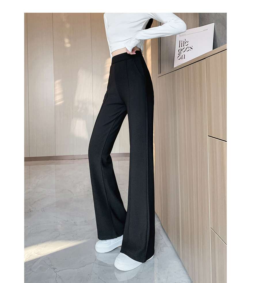シンプルフレアパンツ シンプルファッション