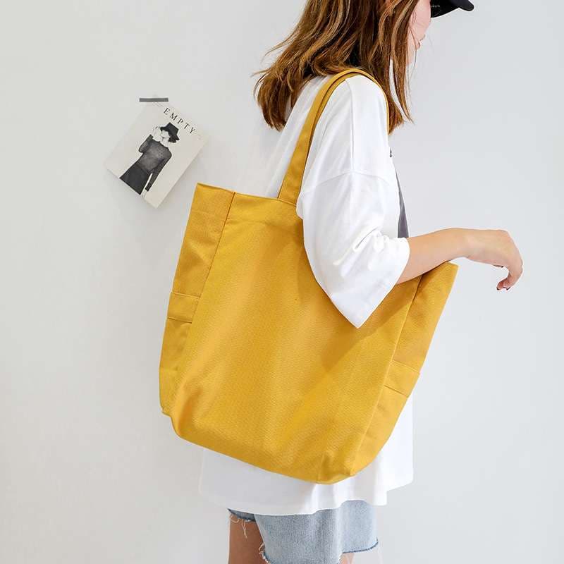 シンプル大容量トートバッグ シンプルファッション
