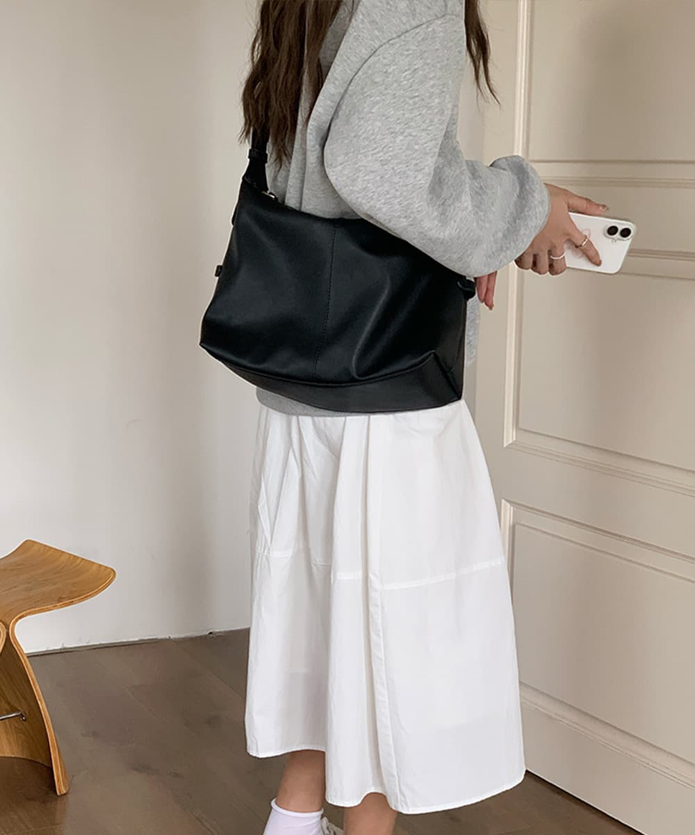 シンプルファッション バッグ合成皮革 斜めがけ対応ショルダーバッグ 