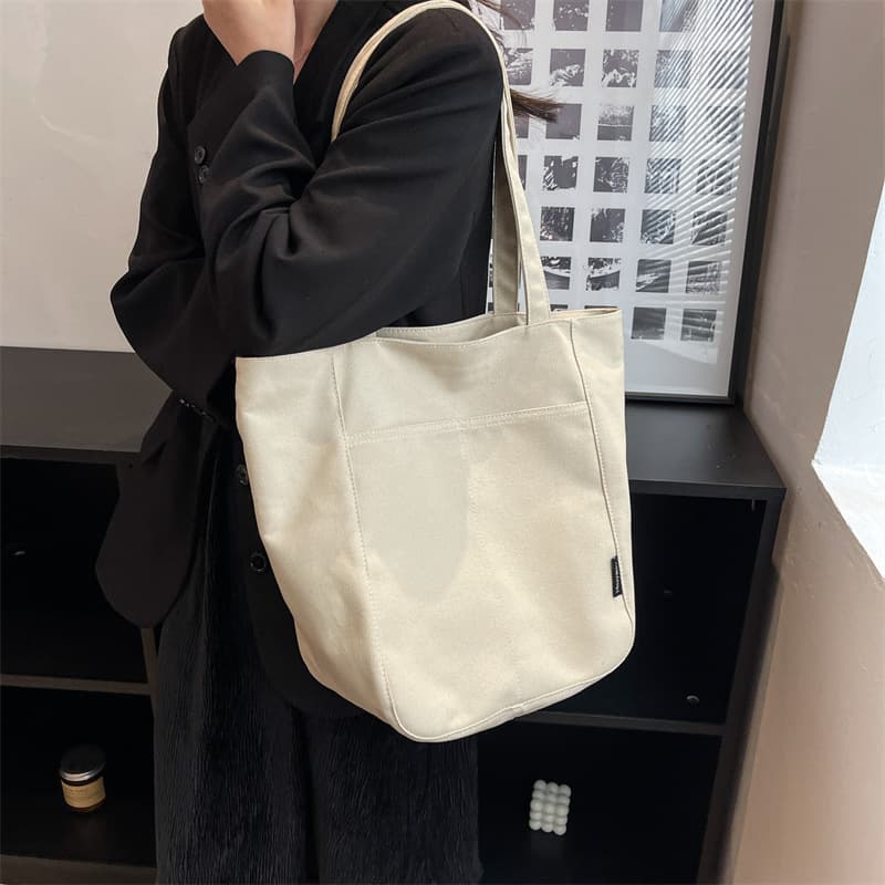 肩掛けキャンバストートバッグ シンプルファッション