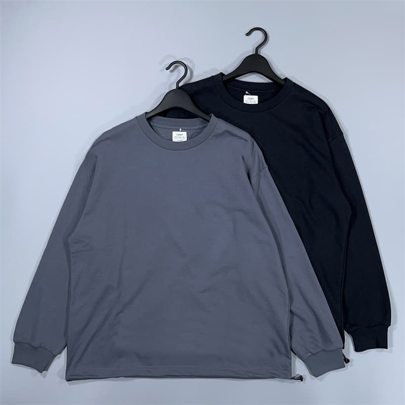 ワイドシルエット長袖カットソー シンプルファッション