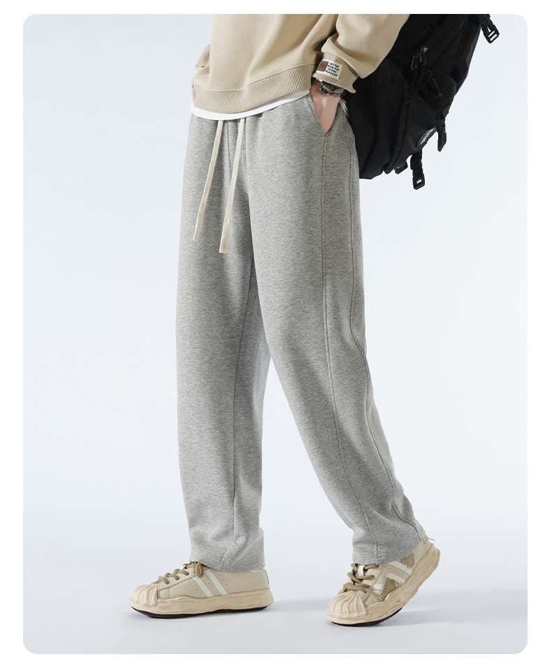 リラックスストレートパンツ シンプルファッション