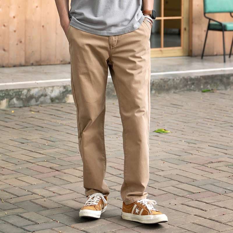 シンプルストレートパンツ シンプルファッション
