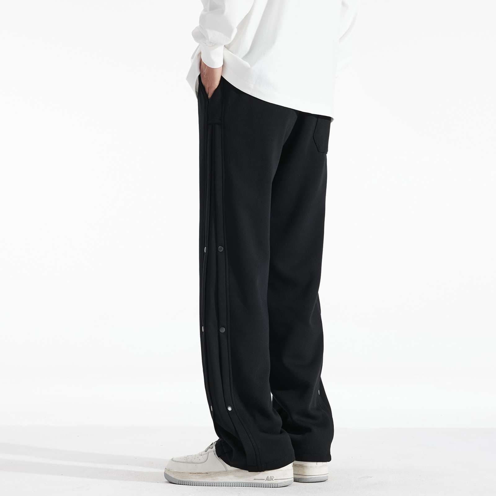 サイドスナップウィードパンツ シンプルファッション