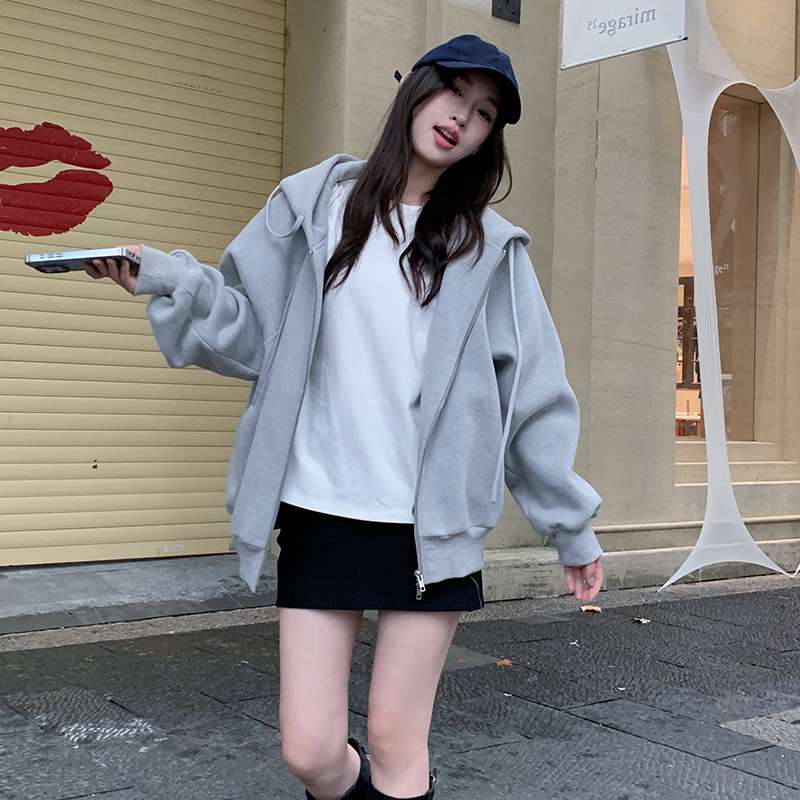 シンプルオーバーサイズパーカー シンプルファッション