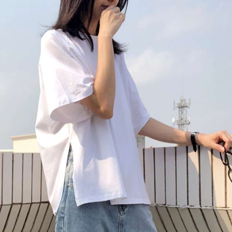 ゆったりシルエット半袖カットソー シンプルファッション