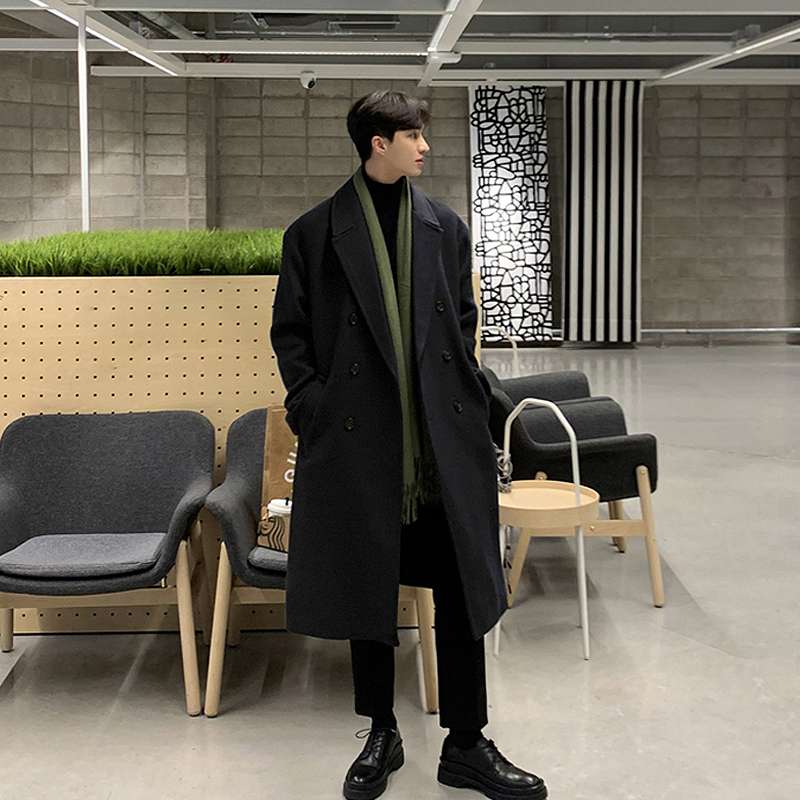 シンプル ロング オーバーコート シンプルファッション