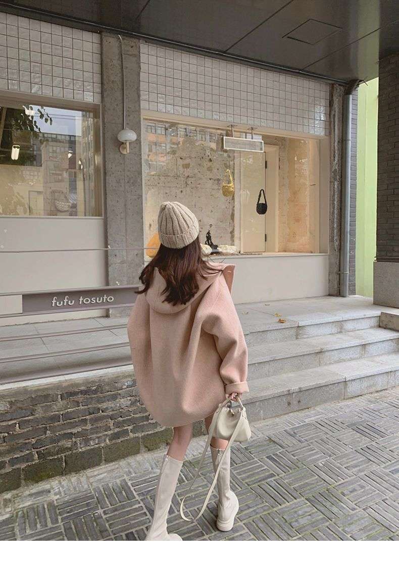 オーバーサイズラグランコート シンプルファッション