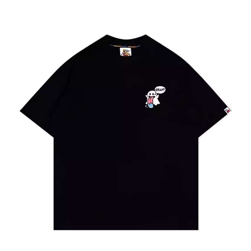 フルーツ怪獣図鑑風おしゃれTシャツ シンプルファッション
