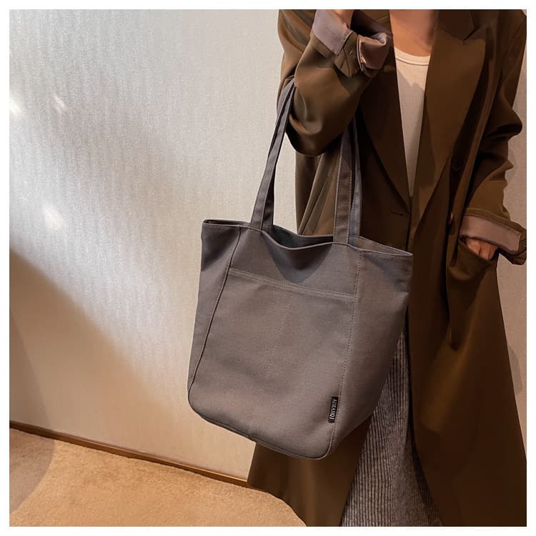 肩掛けキャンバストートバッグ シンプルファッション