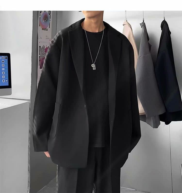 シルエット美人のオーバーサイズジャケット シンプルファッション