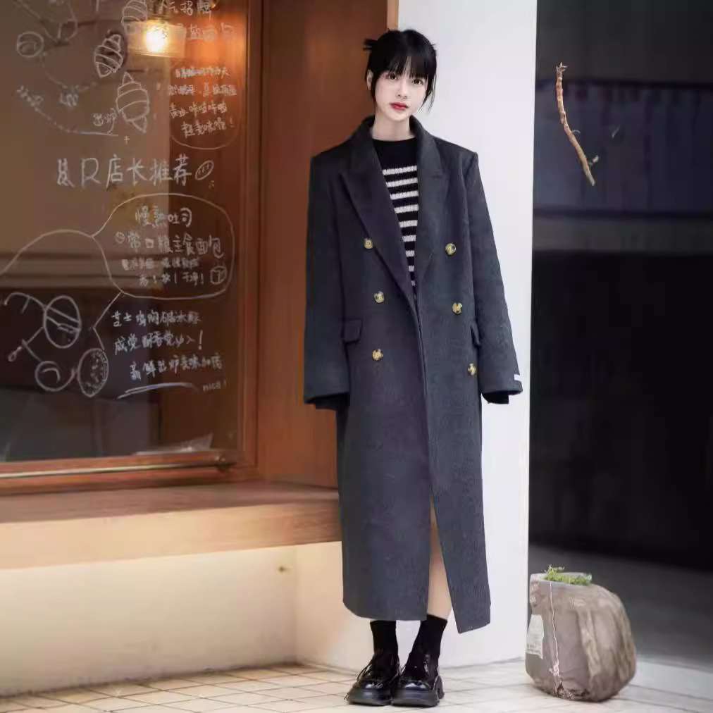 シンプルロングコート シンプルファッション