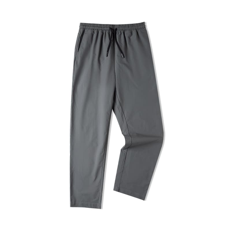 シンプルファッション ストレッチ素材工房風直線パンツ