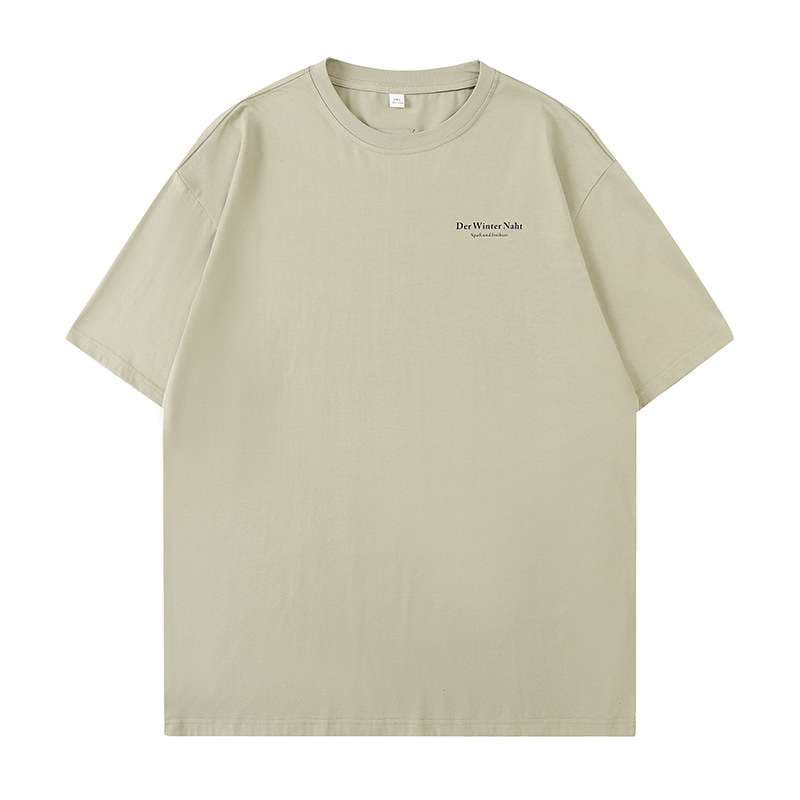 人間島 リラックスフィットTシャツ シンプルファッション
