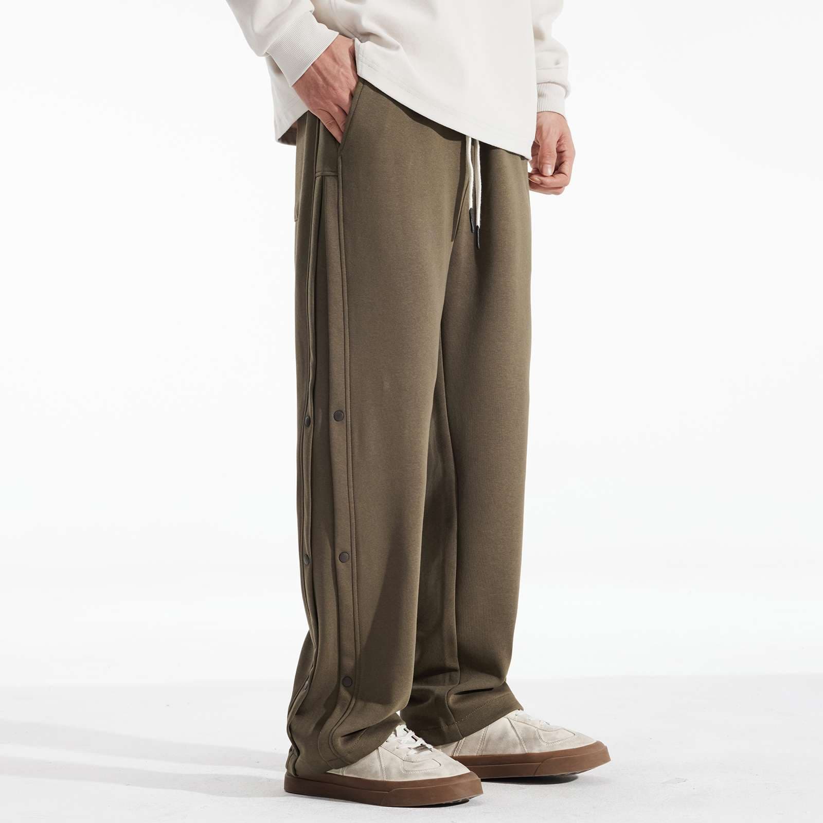 サイドスナップウィードパンツ シンプルファッション
