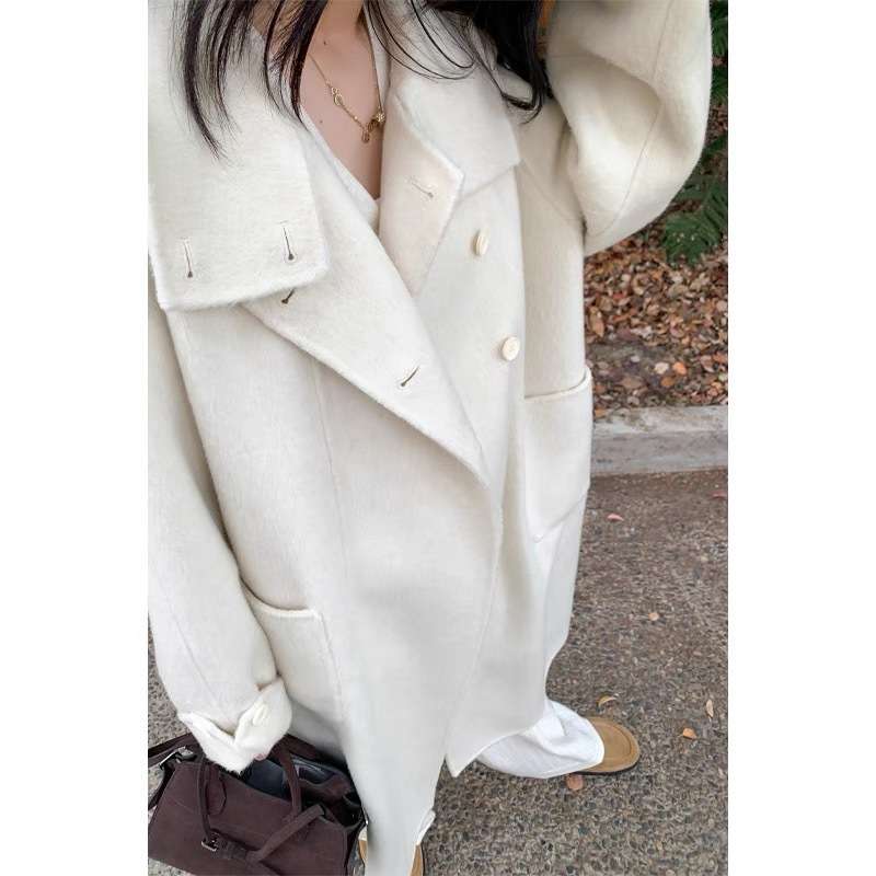 シンプル美シルエットロングコート シンプルファッション