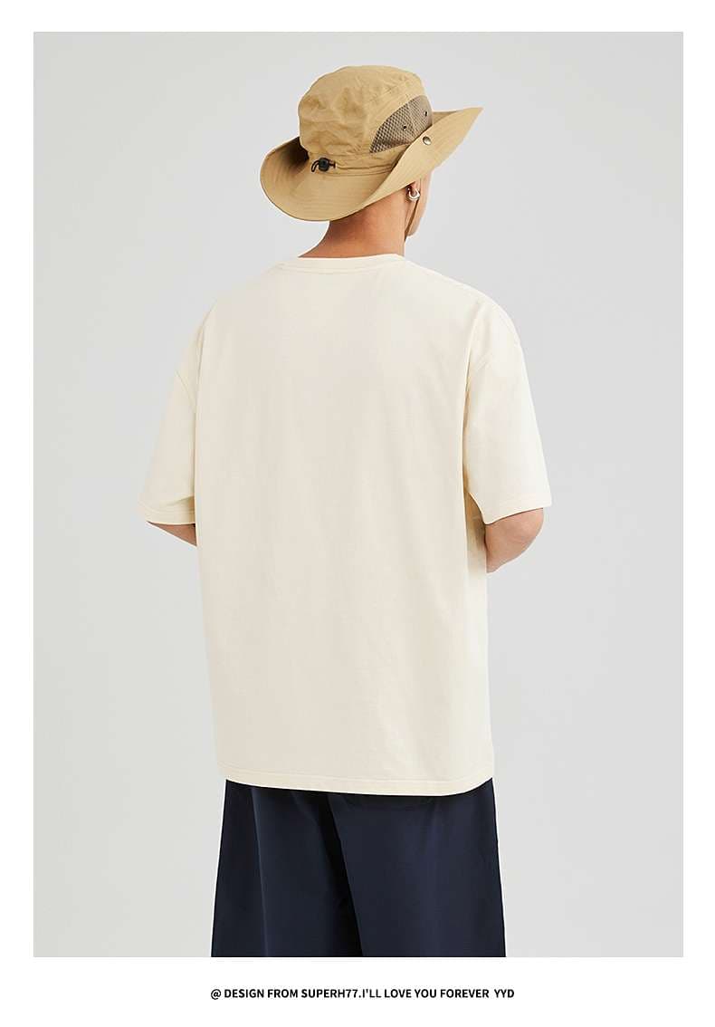夏の旅人 バケットハット付きティー シンプルファッション