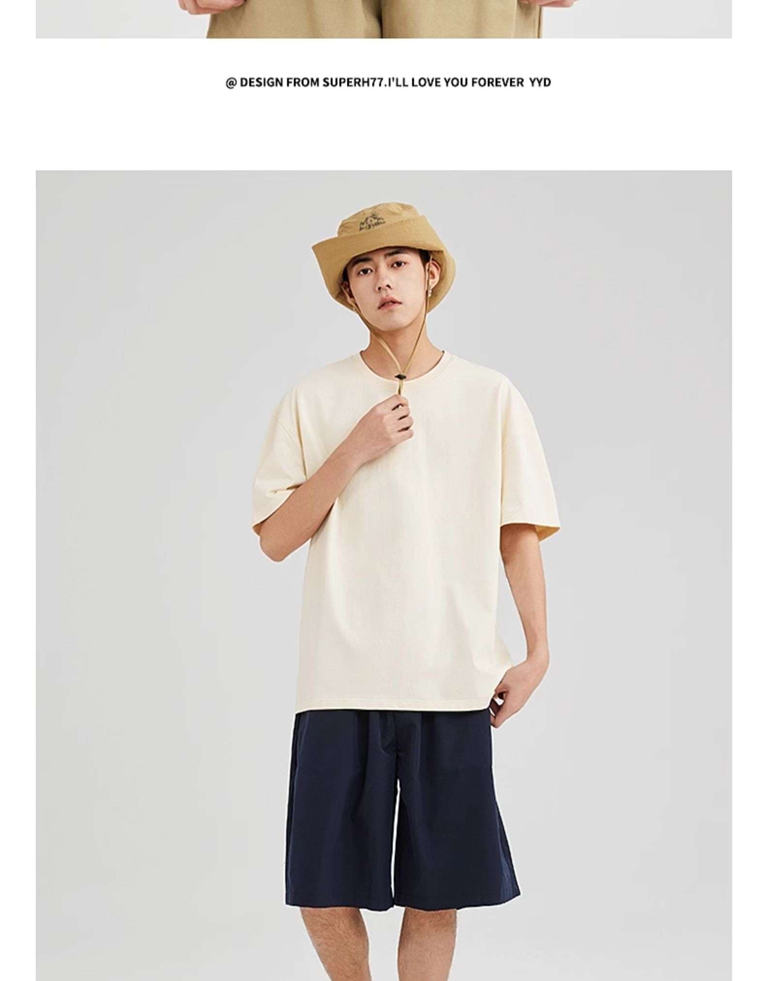 ゆったりシルエット半袖カットソー シンプルファッション
