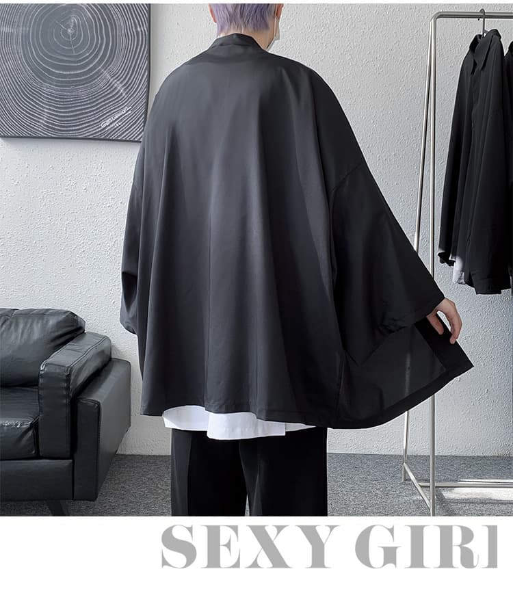 ゆったり羽織りカーディガン シンプルファッション