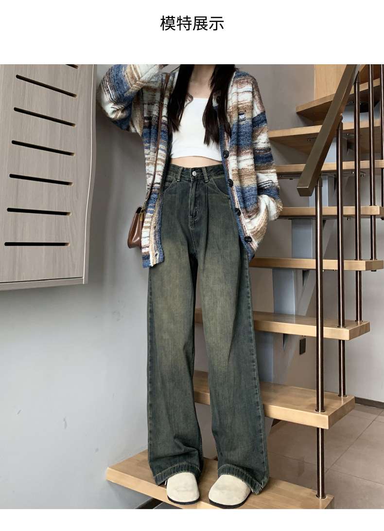 ゆるだぼワイドデニムパンツ シンプルファッション