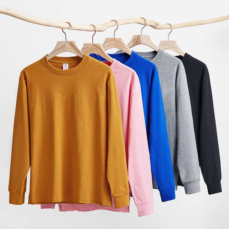 シンプルベーシック長袖Tシャツ シンプルファッション
