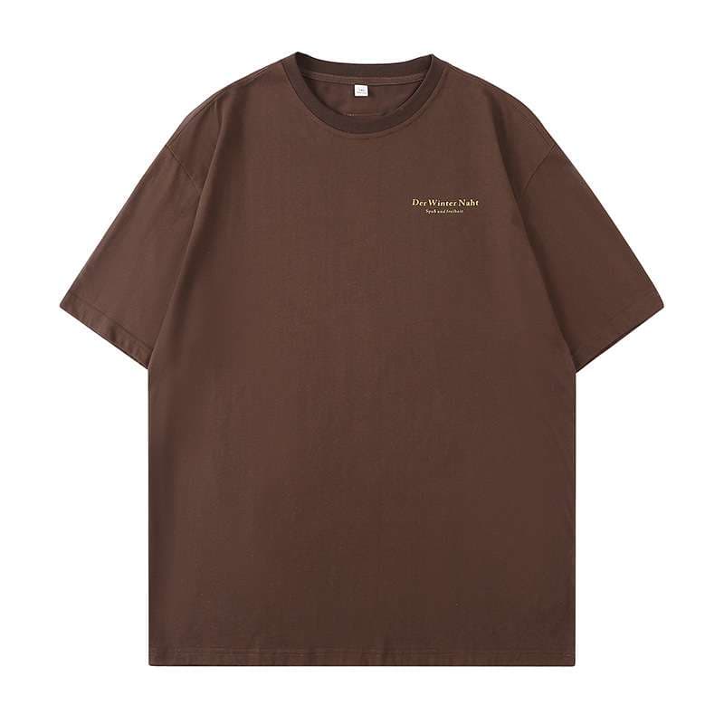 人間島 リラックスフィットTシャツ シンプルファッション
